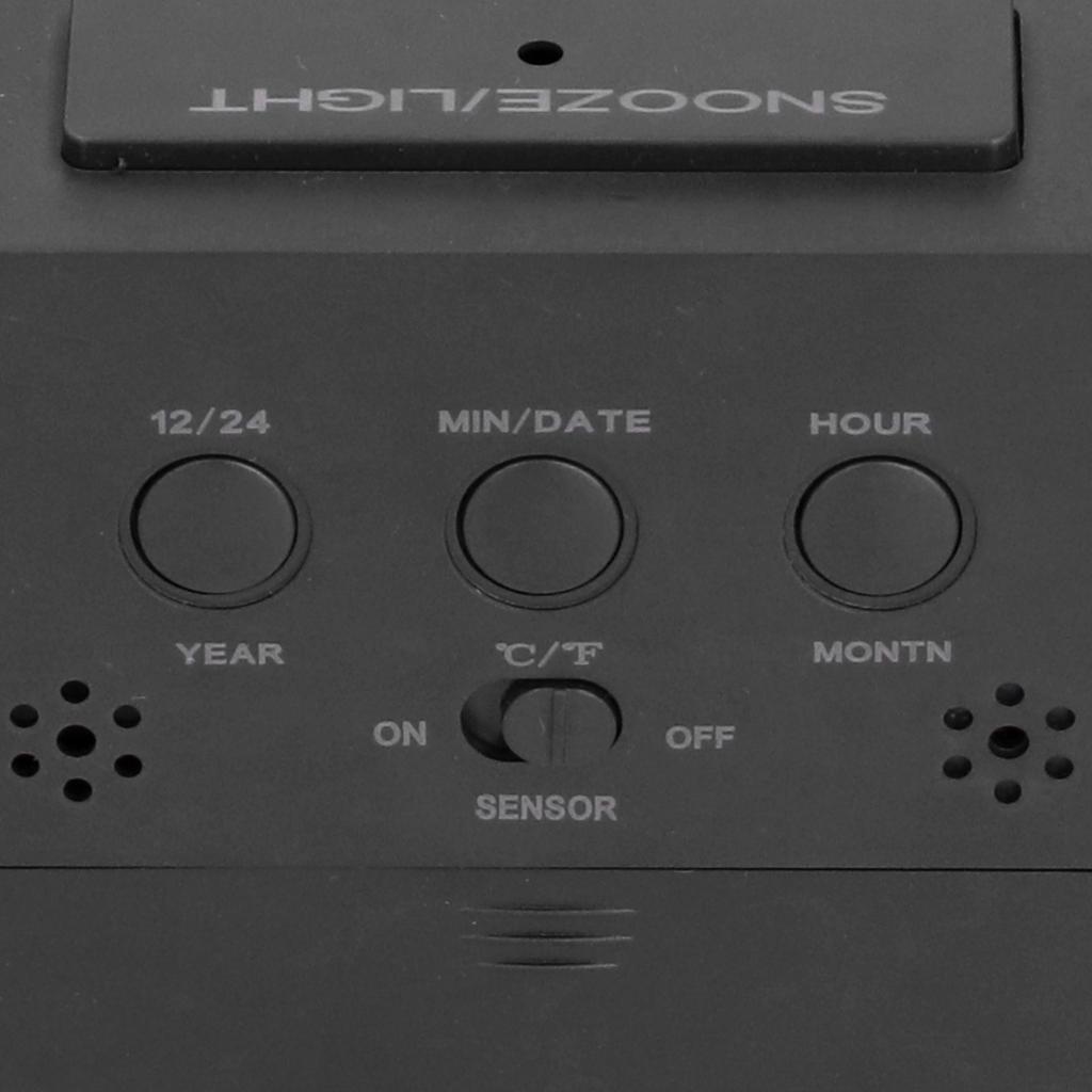 Digital Alarm Clock LED Large Display Electronic Night Light Snooze Function Alarm Clock for Bedroom