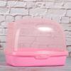 Hamster Automatic Door Open Close Bathtub Small Pet Cleaning Bathroom House  (Pink)