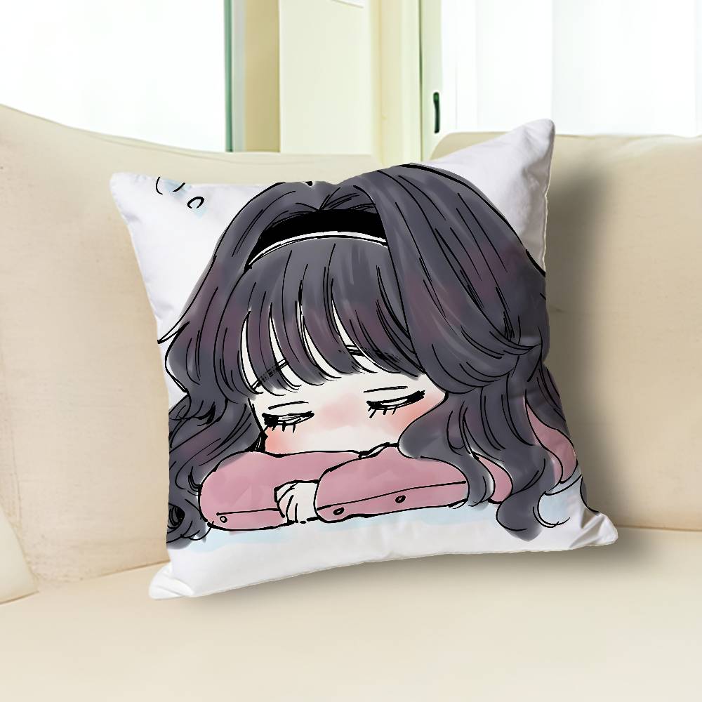 K-Kaoru Hana wa Rin to Saku Anime Celebrity Merchandise All-Match Printed Pillow Case Sofa Car Office Room Decoration Protector