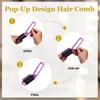 uxcell Mini Compact Travel Hair Foldable Hair Pocket with Makeup Compact Massage Comb for for and Everyday 2-Pack Brush, Brush, Size, Mirror, Bags,
