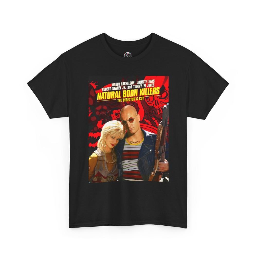 Natural Born Killers Mickey Mallory Knox Tee Shirt Movie Poster 90s Retro Shirt Unisex T-Shirt L