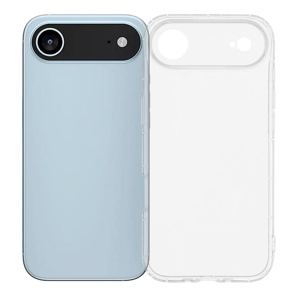 For iPhone 17 Air Case Transparent TPU Phone Back Cover Airbag Protection
