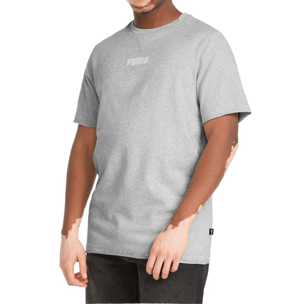 Puma Breathable Comfortable Quick-Dry Soft Short Sleeve T-Shirt Men Tops Light-Heather-Gray 849593-04
