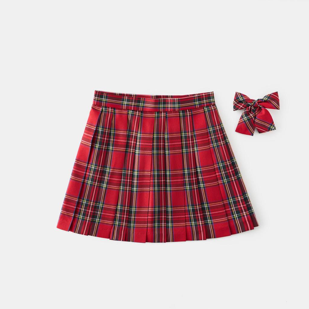JK Uniform Three-Button School Blazer & Pleated Skirt Set