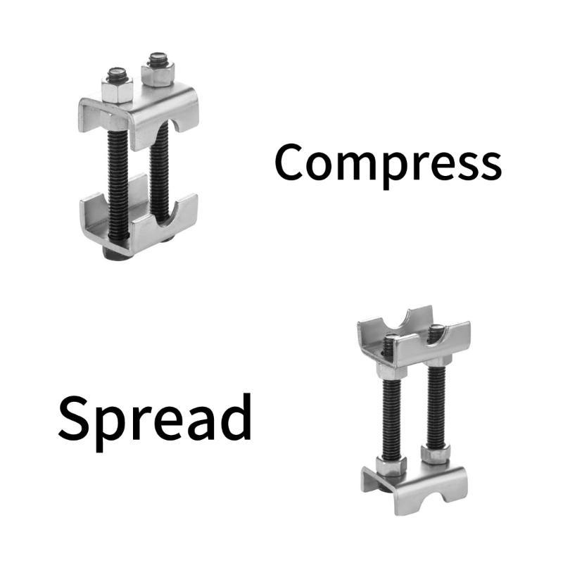2Pc Mini Coil Spring Compressor Carbon Steel 2 Way Adjustable Spring Spacer Shocks Adjustable Coil Spring Struts Tool