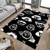 1PC Fun Face Patterns Anti-slip Carpet, Suitable for Office, Bedroomand Playrooms. It Can Also Be Used As a Sofa Footrest cover-W18