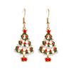 Christmas Tree Dangle Earrings Lightweight Holiday Jewelry Accessories for Seasonal Festive Wear Suitable for Various Occasions and Outfits