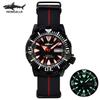 HEIMDALLR Nouvelle Montre Automatique Homme Monster V2 Frost NH36A Mécanique Verre Saphir 62mas PVD Noir Lumineuse Montre de Plongée