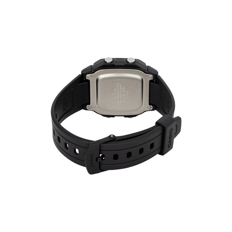 Casio Edifice 100m Waterproof Quartz Movement Resin Strap Watch Men watches Black W-800H-1B
