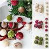4Pcs/set Plastic Christmas Ball Set Sparkling Christmas Tree Props  Christmas Decorations