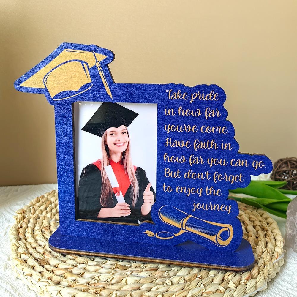 Celebration Graduation Photo Frame Vintage Picture Frame Stand  Bedroom Office Living Room