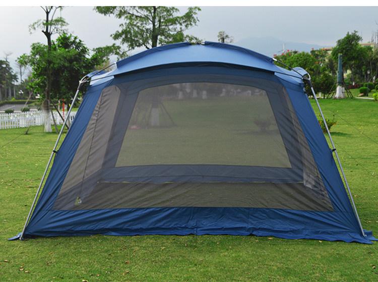 3.65m Foldable Outdoor Camping Gazebo: Sunshade, BBQ, Beach & Leisure Tent