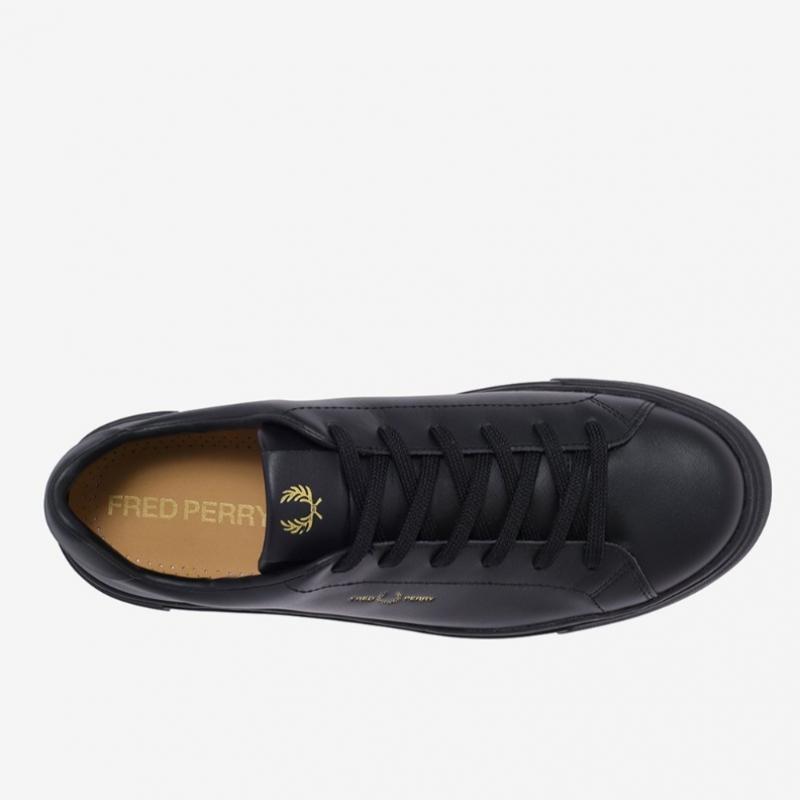 Fred Perry B71 Leather Black Sneakers Sfpu2415310