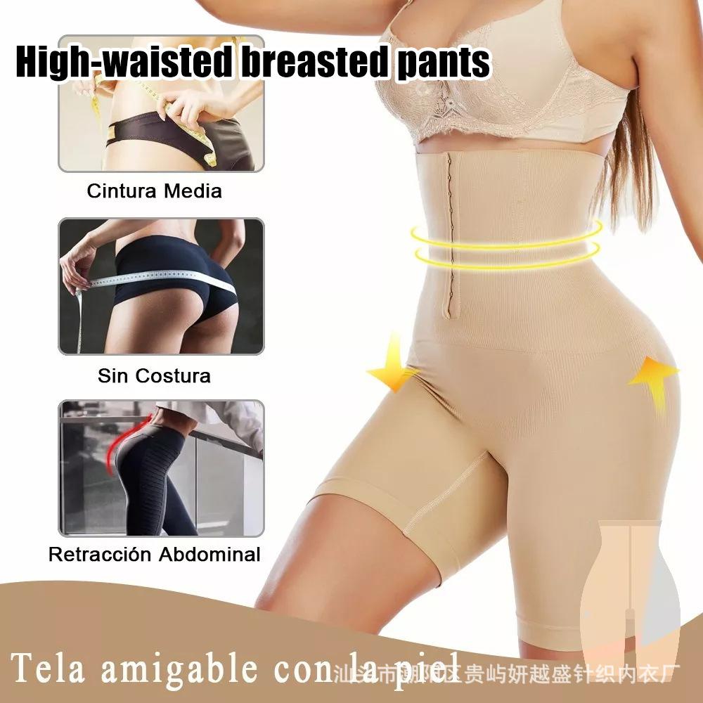 Shapewear Briefs with Tummy-control Panel and Button Fastening High-waisted Shapewear Briefs