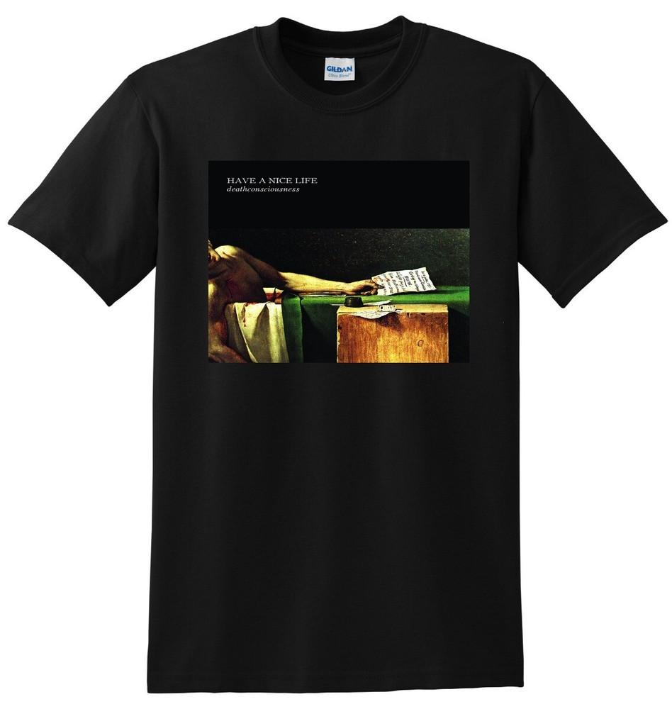 

HAVE A NICE LIFE T SHIRT deathconscious wbr/ ness vinyl cd cover S-5XL Unisex T-Shirt S