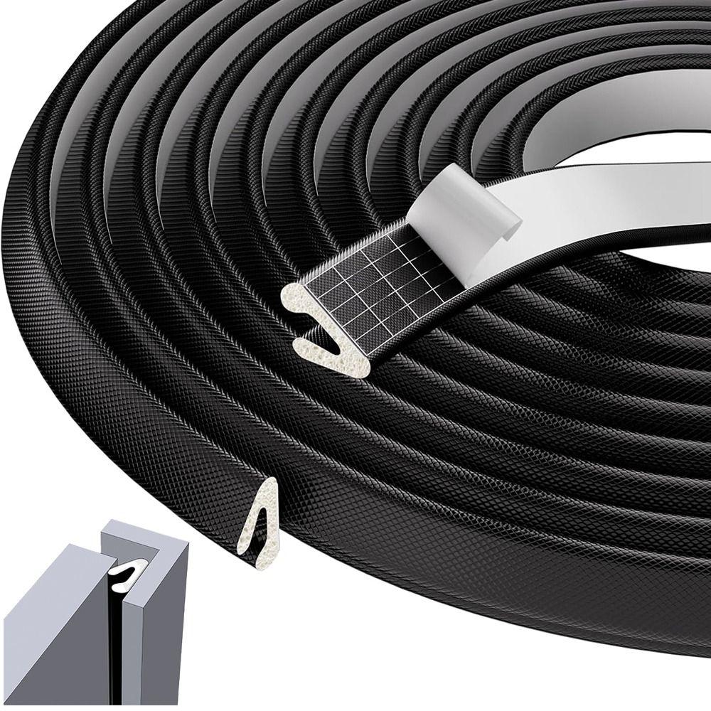 New V Shape Weather Stripping Self-Adhesive Foam Material Door Seal Strip Weatherproof Stopper Side Door