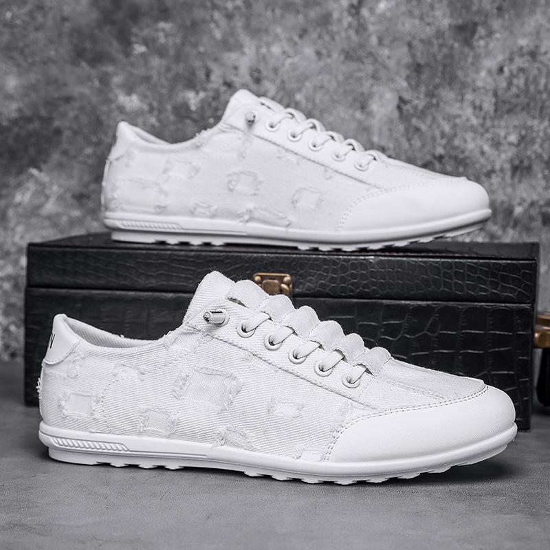 

One-pedal men s shoes 2025 summer new fashion Forrest Gump shoes hollow breathable soft elastic ultra-light casual driving trendy shoes 44