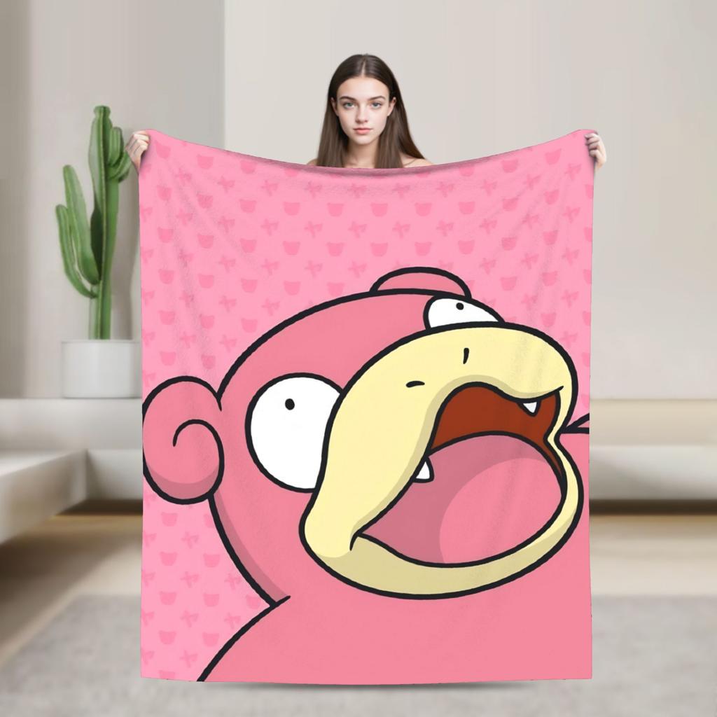Soft Blankets Decorative Slowpoke Cartoon Bedding Throws  Flannel Bedspread For Outdoor Fashion Sofa Bed Cover