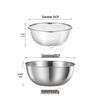 Stainless Steel Kitchen Draining Bowl & Basket Set