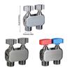 Manual Double Outlet Brass Sprayer for Bathroom Hygienes Pet Care and Laundry Threaded Valves with Leakproof Structure