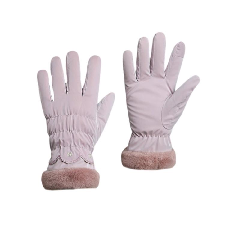 Women Padded Gloves Touchscreens Gloves Winter Fleece Thickened Warm Cycling Mountaineering Skiing Plushes Cotton Gloves