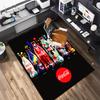 Christmas gift Halloween themed cola beverage Coca Cola carpet is suitable for living room and bedroom doormats office balcony decorative carpet V25