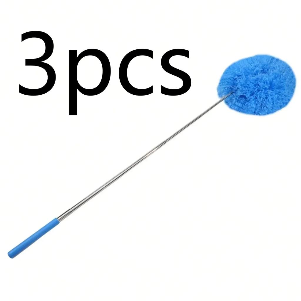 1PC Microfiber Ceiling Fan Duster Extends Up To 80cm Long Handled Dust Locking Reusable Cleaner Brush Home Cleaning Tool
