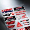 Fashion Laser For Honda Reflective Motorcycle Stickers Waterproof Vinyl Decals For Motorbike Helmet Fuel Tank Bike PH2