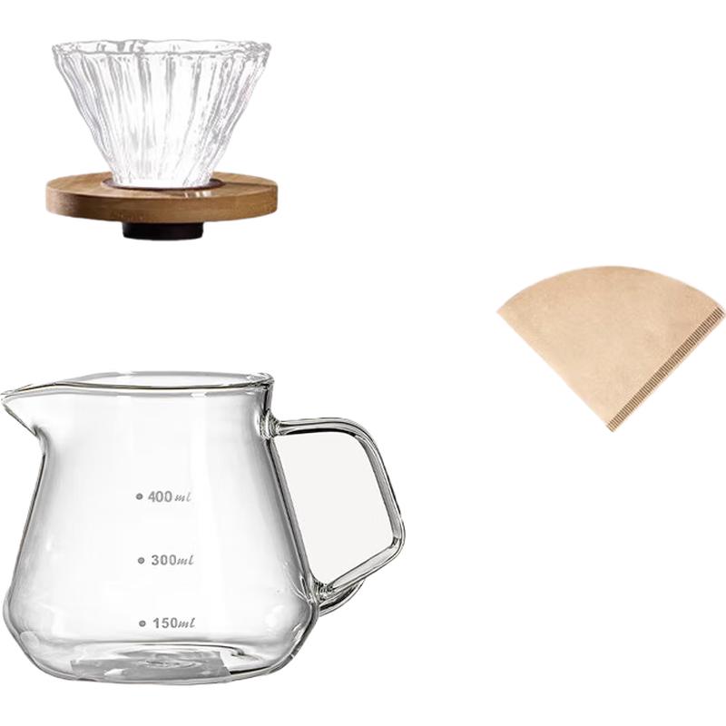 

PAKCHOICE High Borosilicate Glass Pour Over Coffee Set
