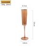 Gold Rim Transparent Triangle Wine Glass Set
