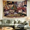 Jojos Bizarre Adventure Wall Tapestry Aesthetic Wall Hanging Printed Fabric Blanket Decorative Tapestries For Bedroom Living Room Home Decor