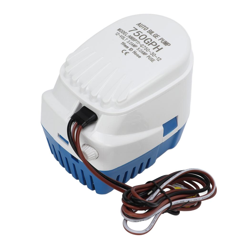 Blige Water Pump Automatic Submersible 750GPH 12V Good Sealing High Efficiency for Boat Caravan RV