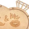 Rustic Wedding Guest Box with Wooden Sign Hearts 3D for Decorations Baby Shower Anniversary