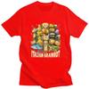 Italienisches Brainrot Meme Charaktere Design T-Shirts 100% Baumwolle T-Shirts Shirt Streetwear Rundhals T-Shirt Lässige Kurzarm T-Shirts