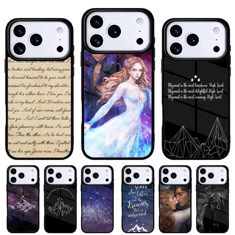 Acotar A Court of Mist and Fury Phone Case for iPhone 17 16 15 14 13 Pro Max Back Cover for 12 11 Pro Coque