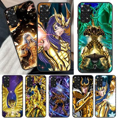 כיסוי אבירי גלגל המזלות הקדוש סייאה עבור Xiaomi Redmi Note 11 10 9 8 Pro Note 11S 10S 9S 8T K50 K40 9A 9C 10A 10C