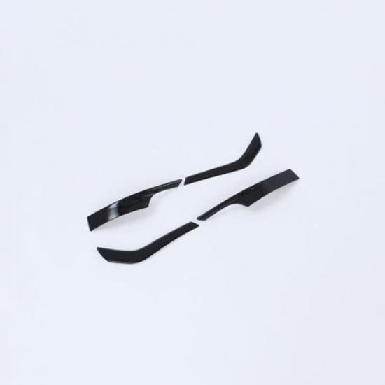 Glossy Black 4X Rearview Mirror Stripe Cover Trim For Volkswagen ID.4 2021 2022