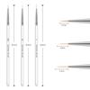 3PCS Nail Art Design Set Dotting Painting Drawing Brush Pen Nail Art Transparent Crystal Rod Pen