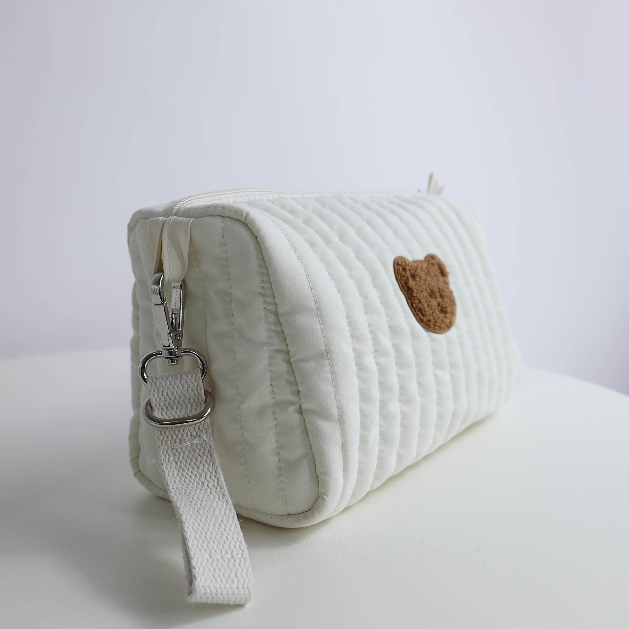 

Mommy Me Patchwork Diaper Bag Multi-Functional Travel Organizer Purse Embroidery Polyester Fabric Hand Washable