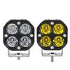 Hot Sale 40W Car Motorcycle Work Light Aluminum Alloy Black Modified 4 Inch Four-Leaf Clover Spotlight Off-Road Vehicles 12V New