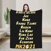 Scorpion VS Sub Zero Blanket Fleece Mortal Kombat MK11 Breathable Blankets for Sofa Outdoor Plush Thin Quilt