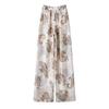 Women's Linen High-Waisted Wide-Leg Pants