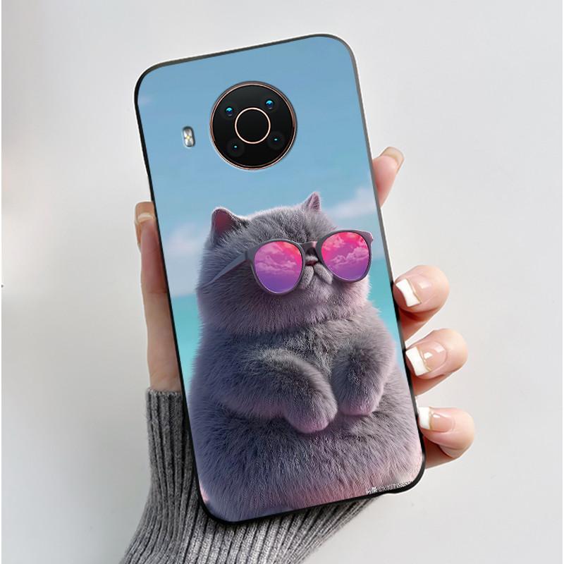 Custodia Per Nokia X10 X20 X100 Custodia per Telefono Nera Opaca Morbida TPU Copertura Protettiva Integrale Estetica Lusso Carina Cool Ragazzi Ragazze Guscio