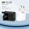 QC3.0 Multi-Port Charger: 2A+C, PD30W, European Standard, Fast Charging, Multi-Protocol
