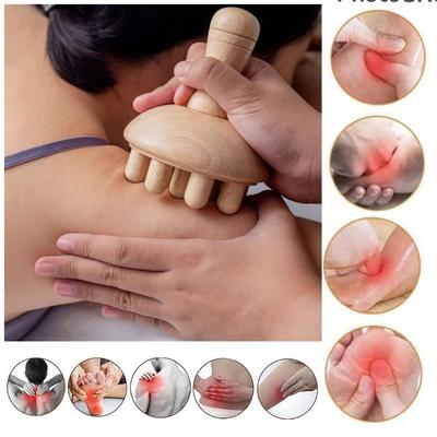 Drewniany masaż ciała ulga w bólu drewniane narzędzie terapeutyczne spa mięśni antycellulitowe narzędzia do pielęgnacji zdrowia Gua Sha