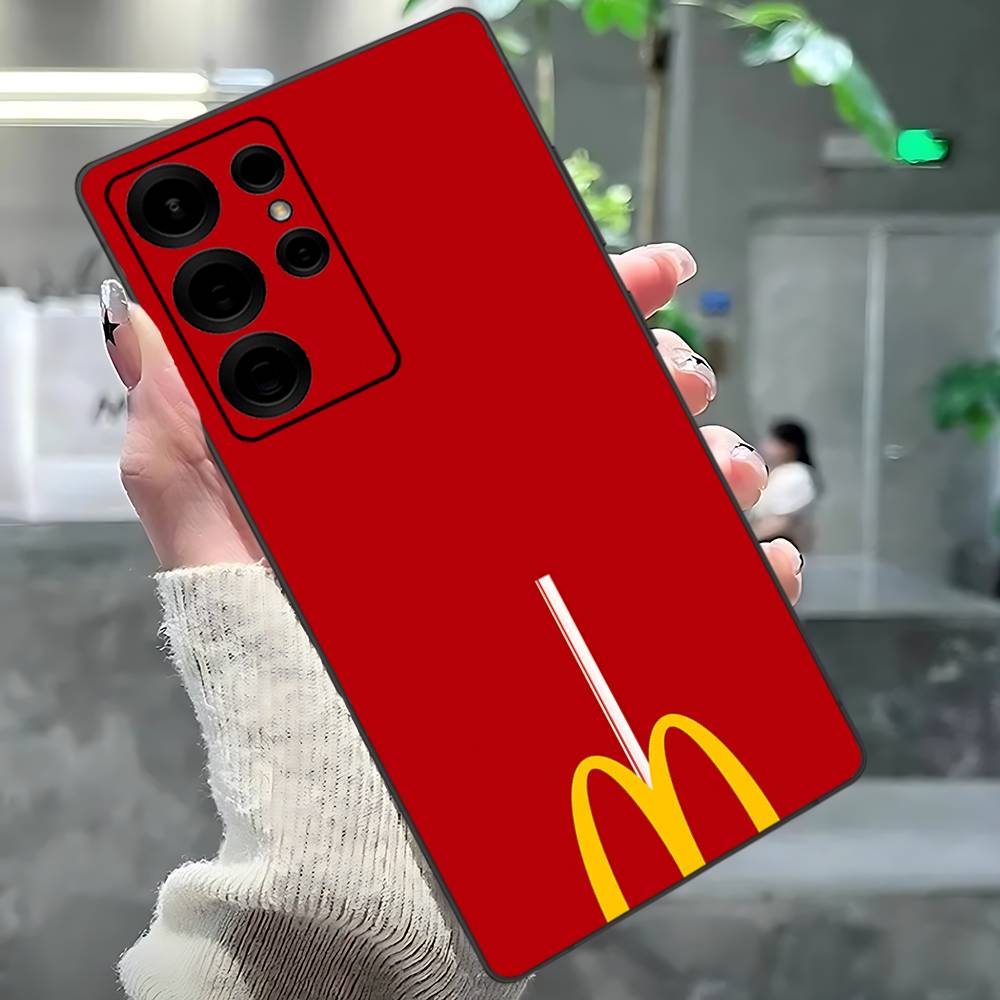 M Berühmtes LOGO M-McDonaldes Handyhülle Für Samsung S 24 Fe 25 Ultra Plus 20 Lite 21 30 22 23 24 22 Ultra 5G Fundas