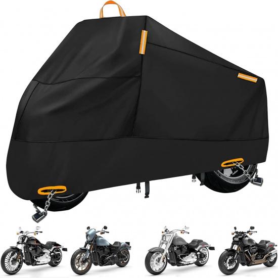 Motorcycle Cover Waterproof Outdoor, 300D Heavy Duty Motorbike Cover For Ninja 250 300 650 1000 Yamaha YZF R1 R7 MT-09 Suzuki GSXR 600 750 1000