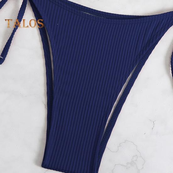 Women's Bikini Set Halter String Side Tie Two-Piece Swimsuit with Starfish Decor Sexy Triangle Bathing Suits for Beach Vacation Hot Spring Pool