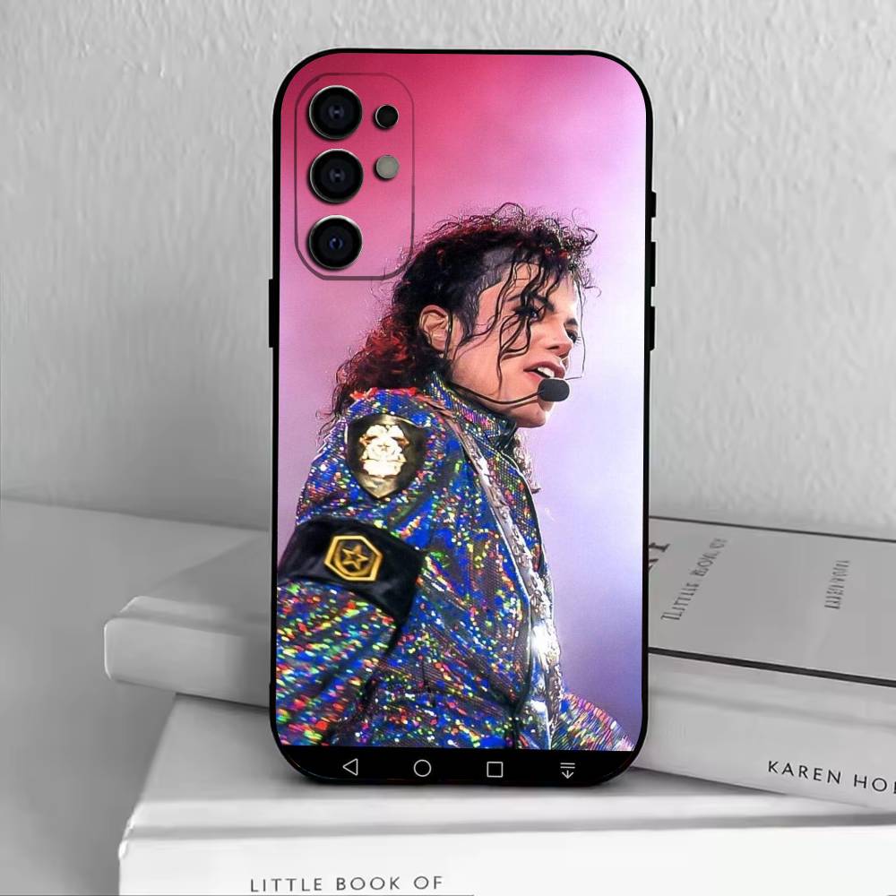 MJ-Michael Jacksonův Kryt na telefon Černý Silikonový Měkký Pro Samsung S25,S24,S21,S22,S23,S30,Ultra,S20,Plus,Fe,Lite