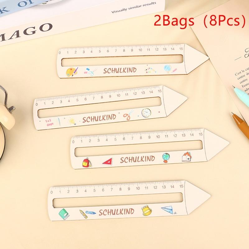 Wooden Size Children'S Learning Ruler For Back To School Season Children'S Commendation Gift For Back To School Season